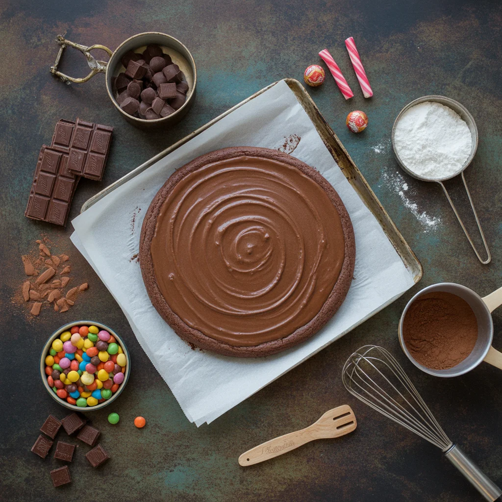 Monster Brownie Pizza