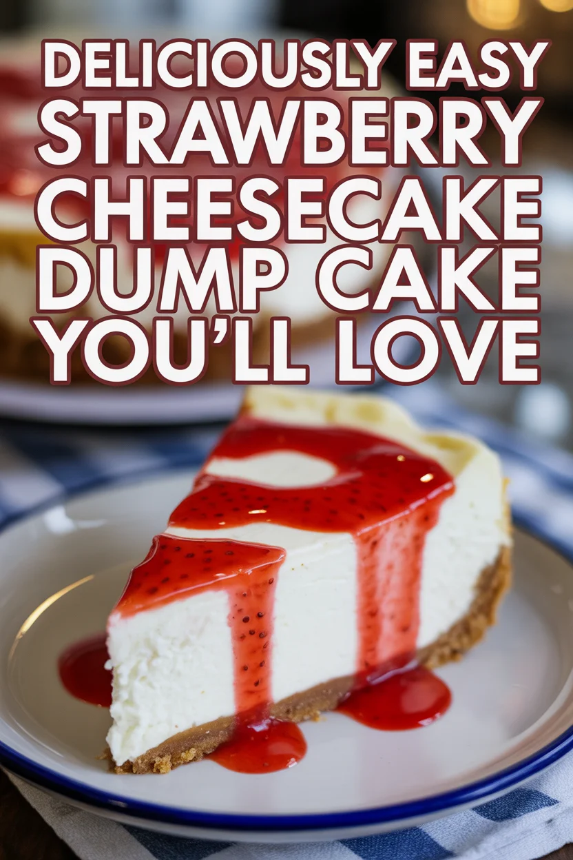 Strawberry Cheesecake Dump Cake