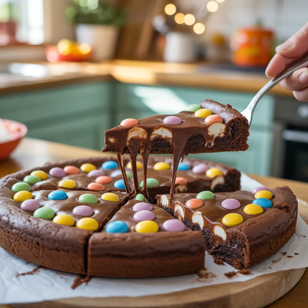 Deliciously Fun Monster Brownie Pizza for Your Next Party!