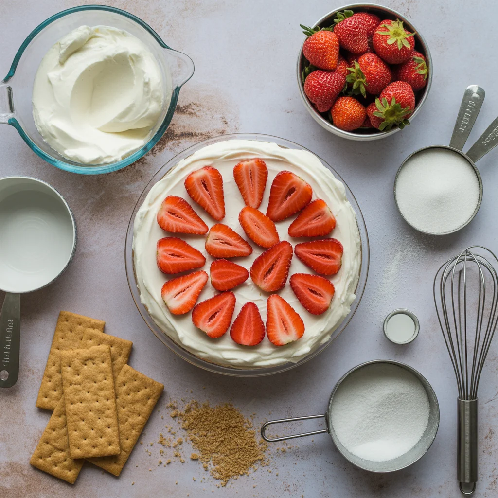 Strawberry Cheesecake Dump Cake