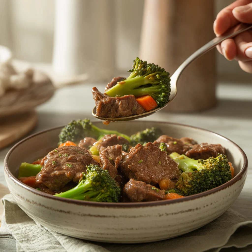 Quick and Tasty Beef and Broccoli Stir Fry with Cauliflower Rice