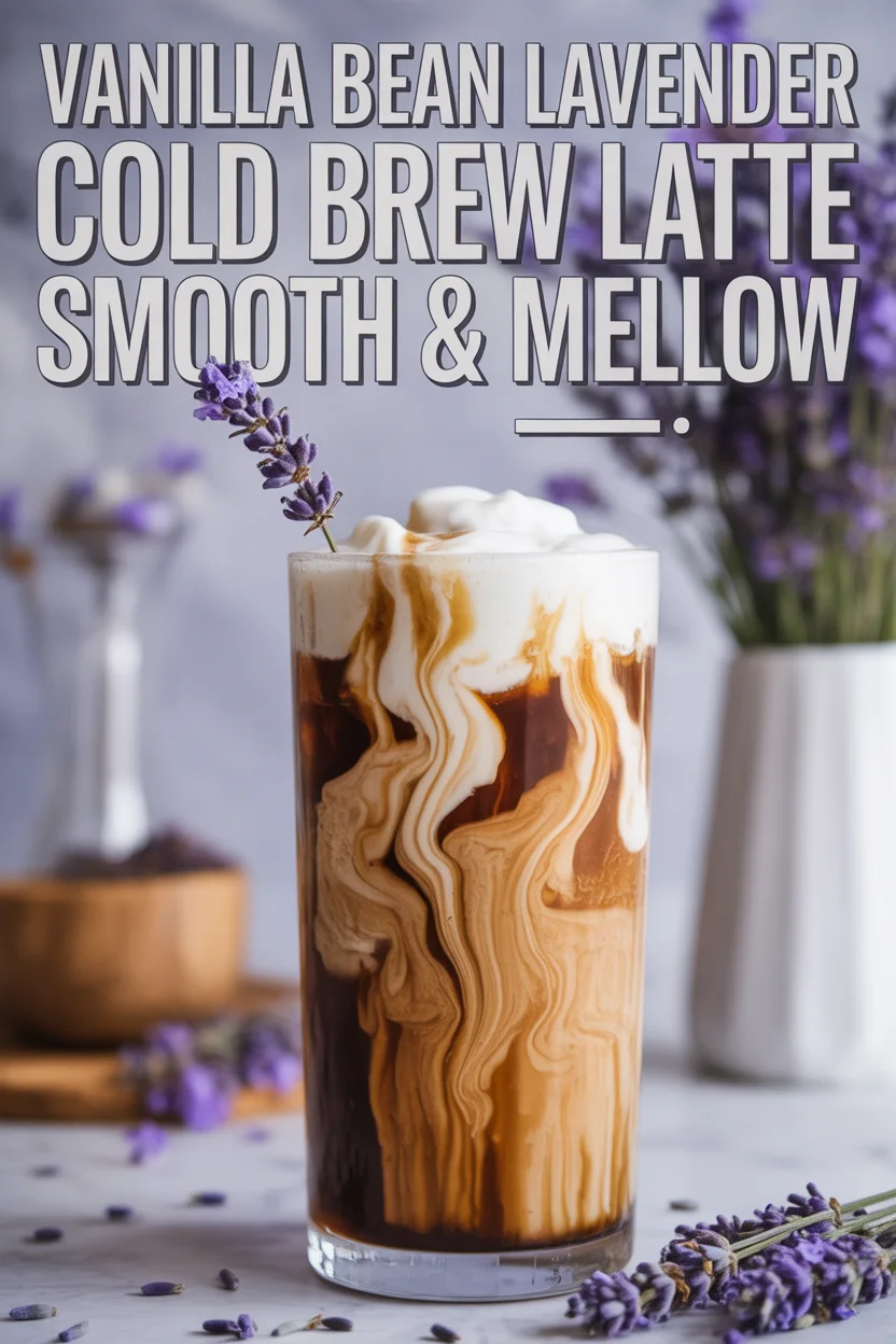Vanilla Bean Lavender Cold Brew Latte