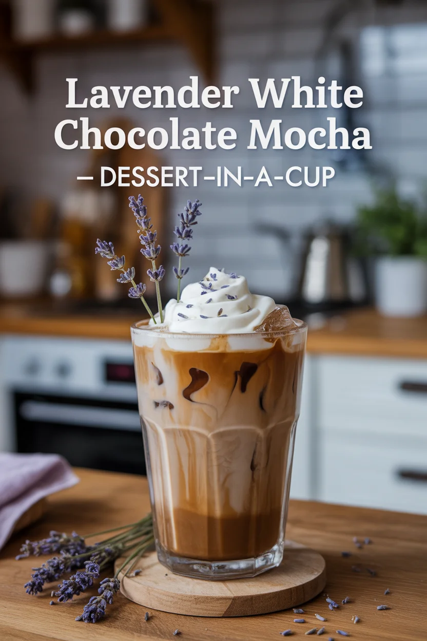 Lavender White Chocolate Mocha — dessert-in-a-cup