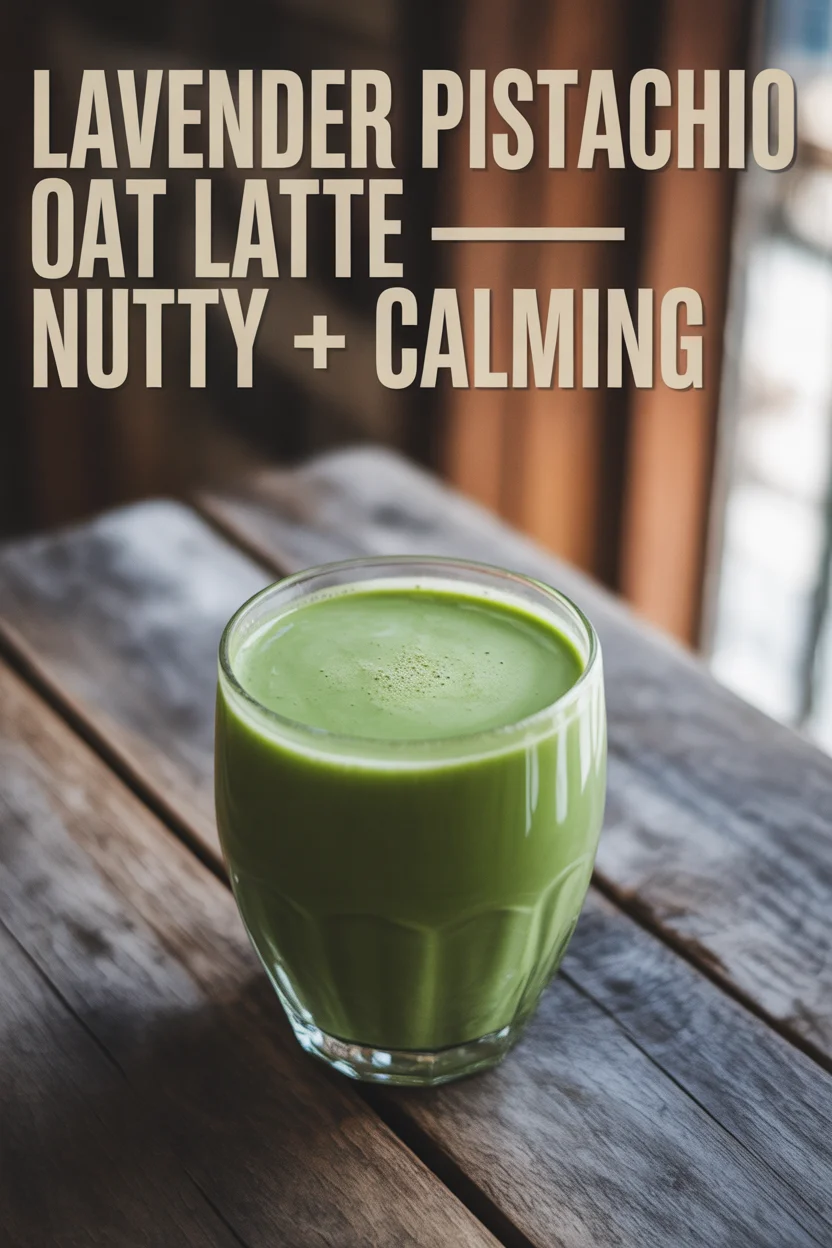 Lavender Pistachio Oat Latte