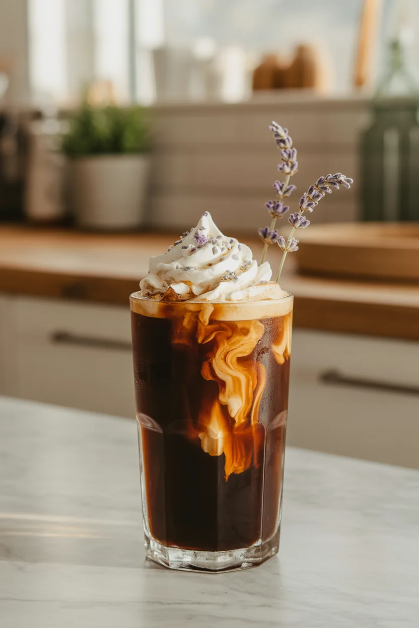 Lavender White Chocolate Mocha — dessert-in-a-cup
