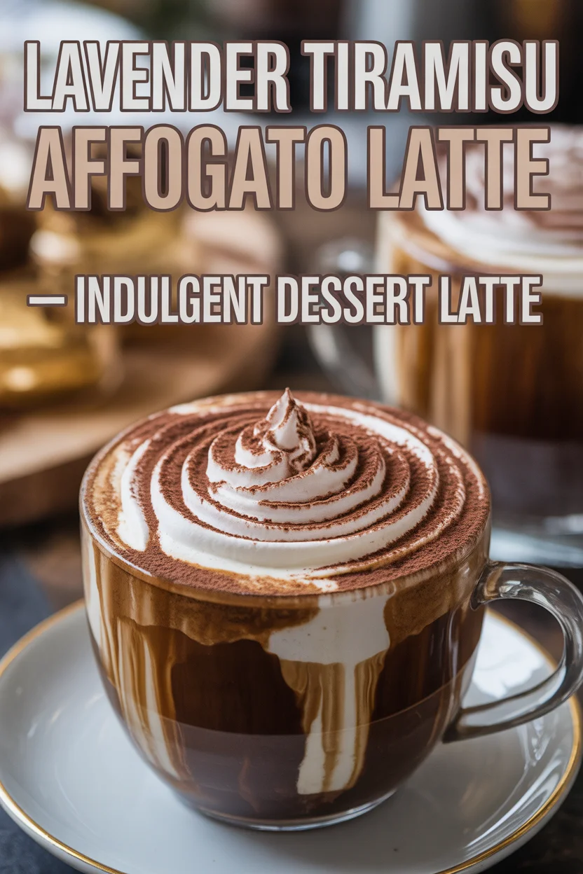 Lavender Tiramisu Affogato Latte