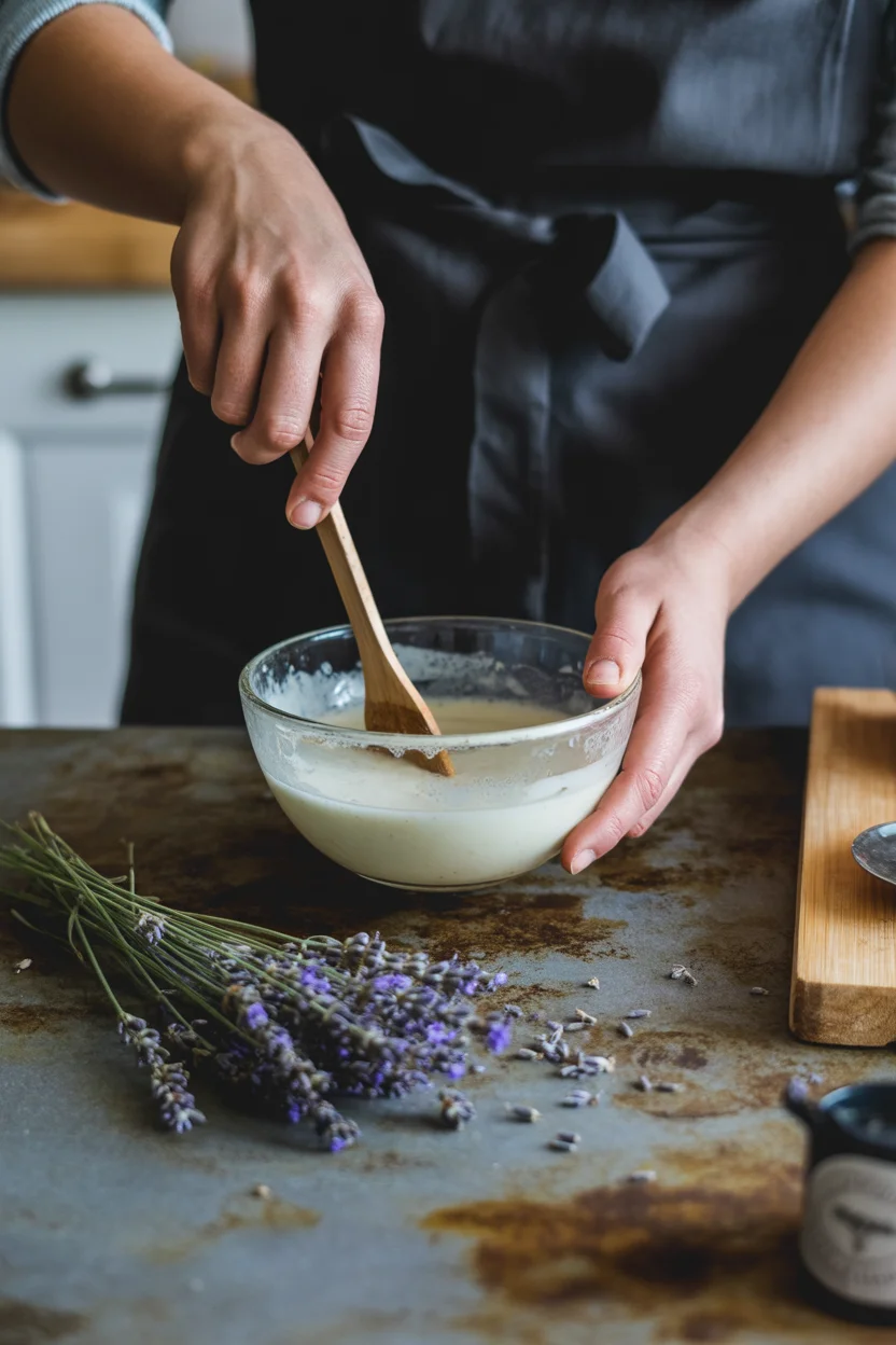 Lavender Lemon Cream Iced Latte — bright, zesty, creamy