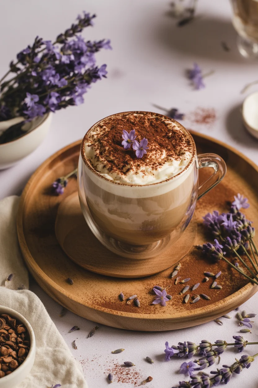 Lavender Tiramisu Affogato Latte