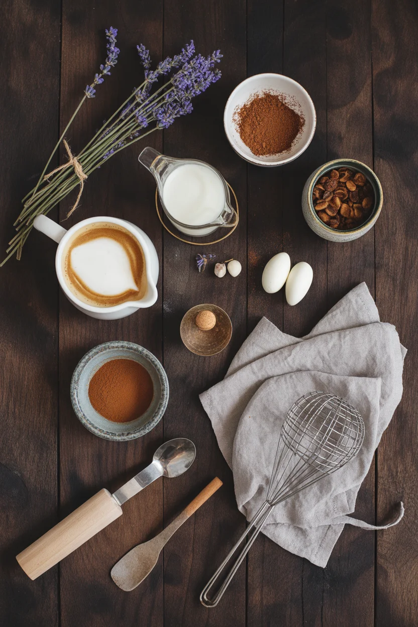 Lavender Tiramisu Affogato Latte — indulgent dessert latte