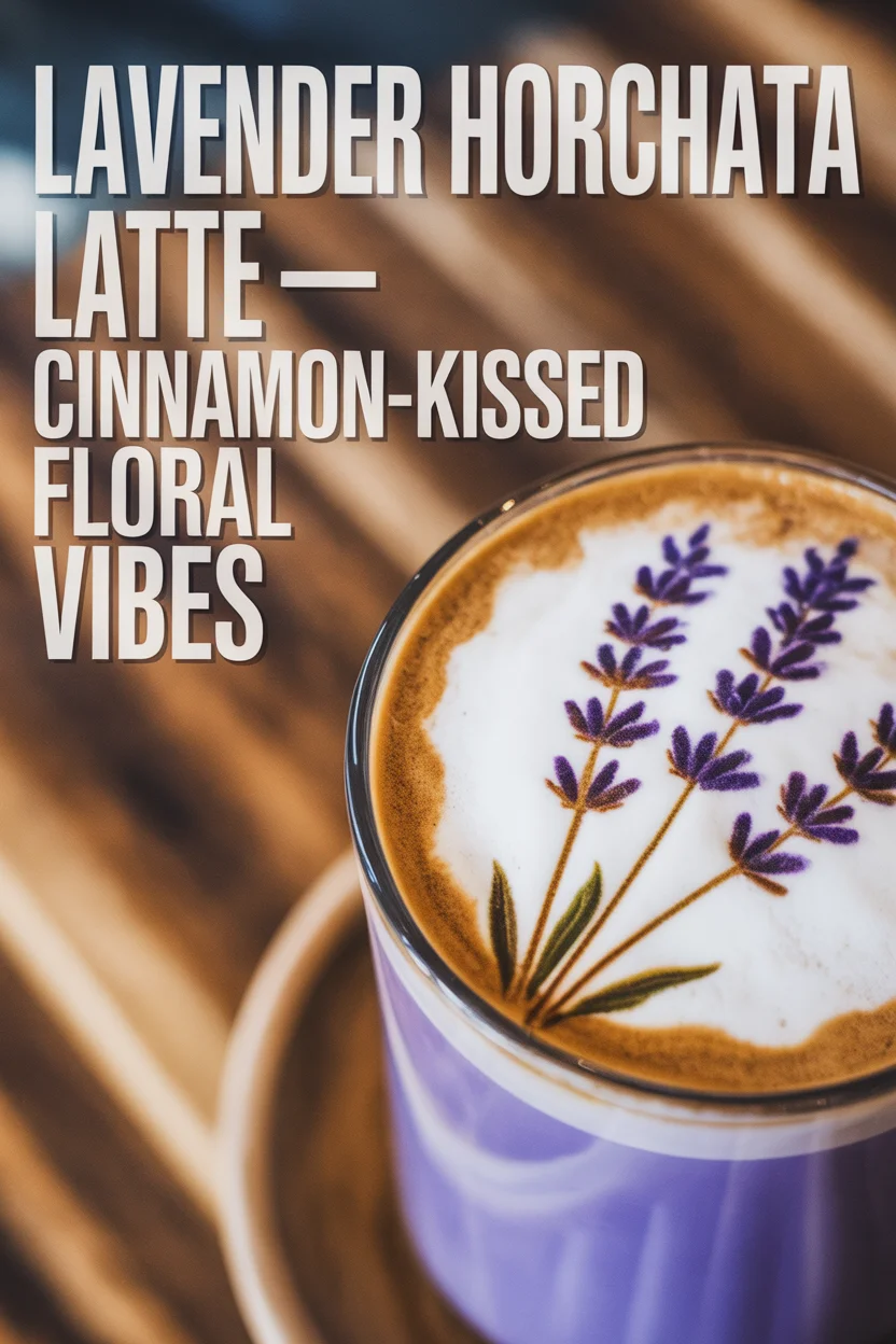Lavender Horchata Latte