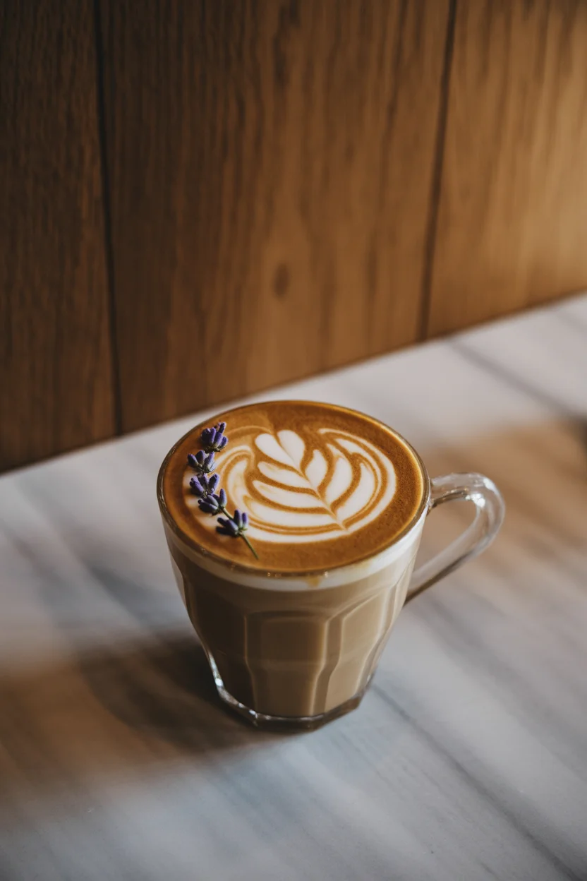 Lavender Horchata Latte — cinnamon-kissed floral vibes