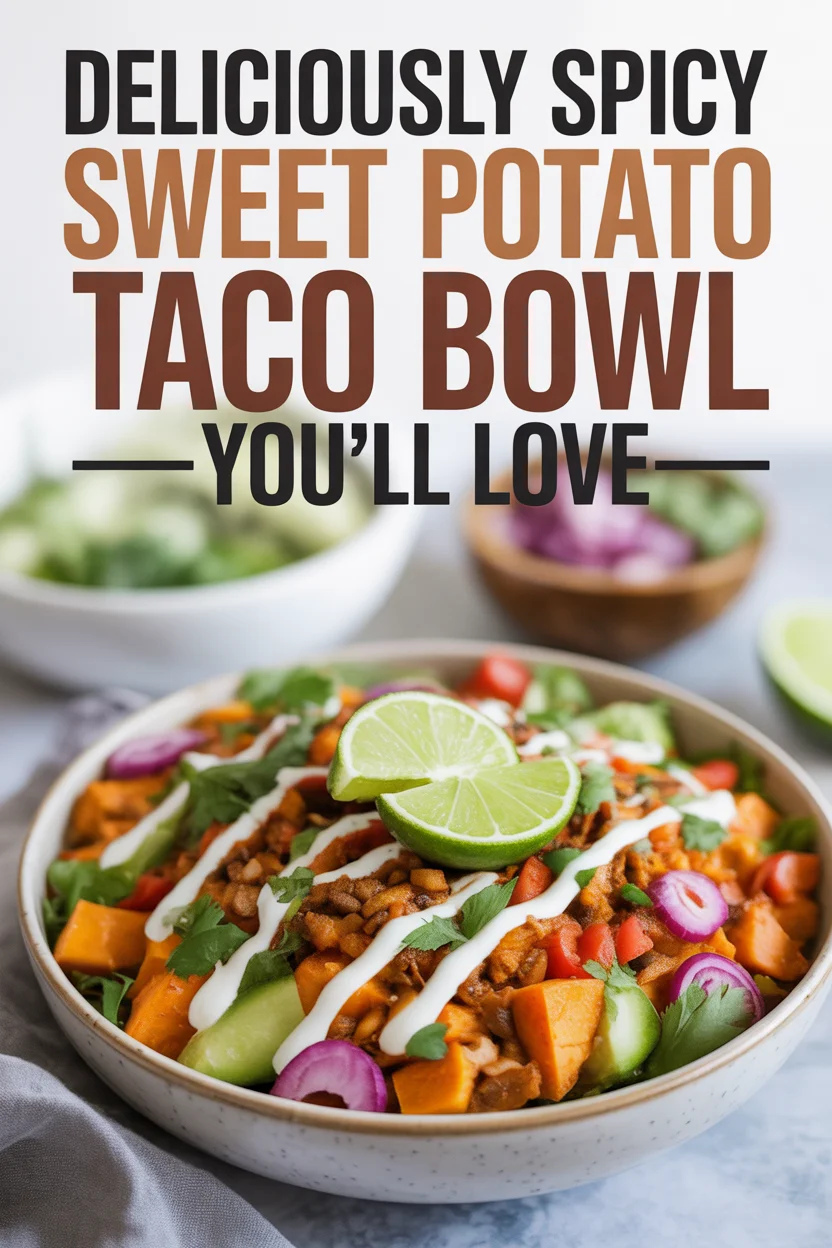 sweet potato taco bowl