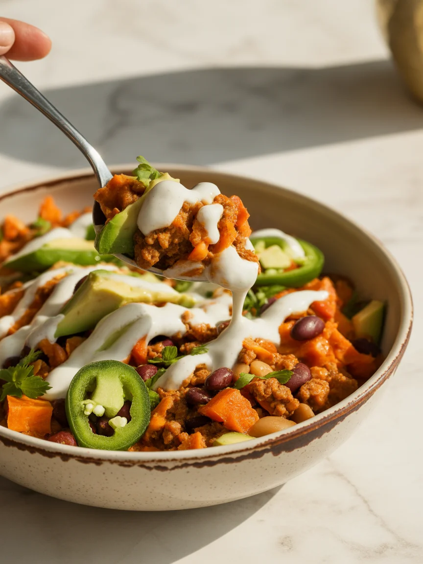 sweet potato taco bowl