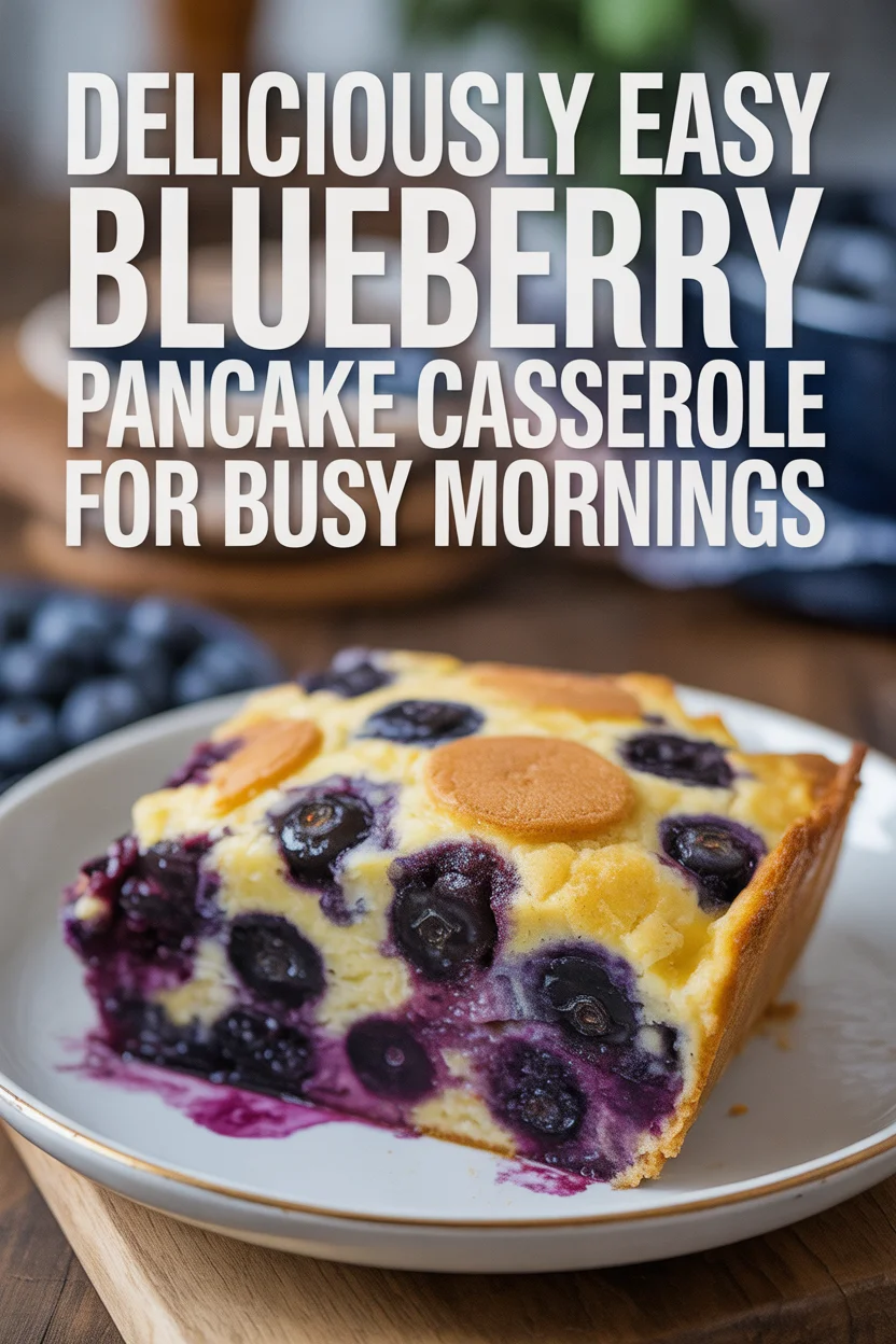 Deliciously Easy Blueberry Pancake Casserole for Busy Mornings