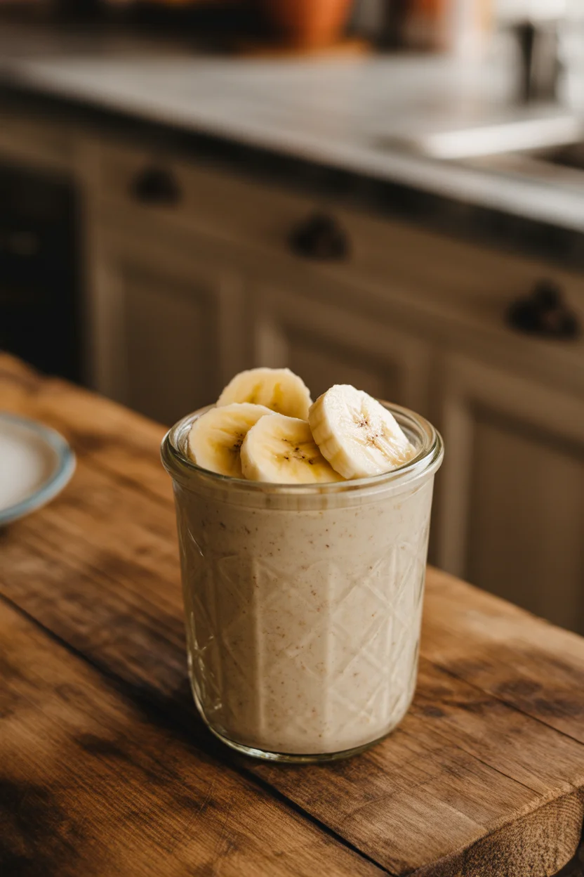 Easy Banana Chia Overnight Oats