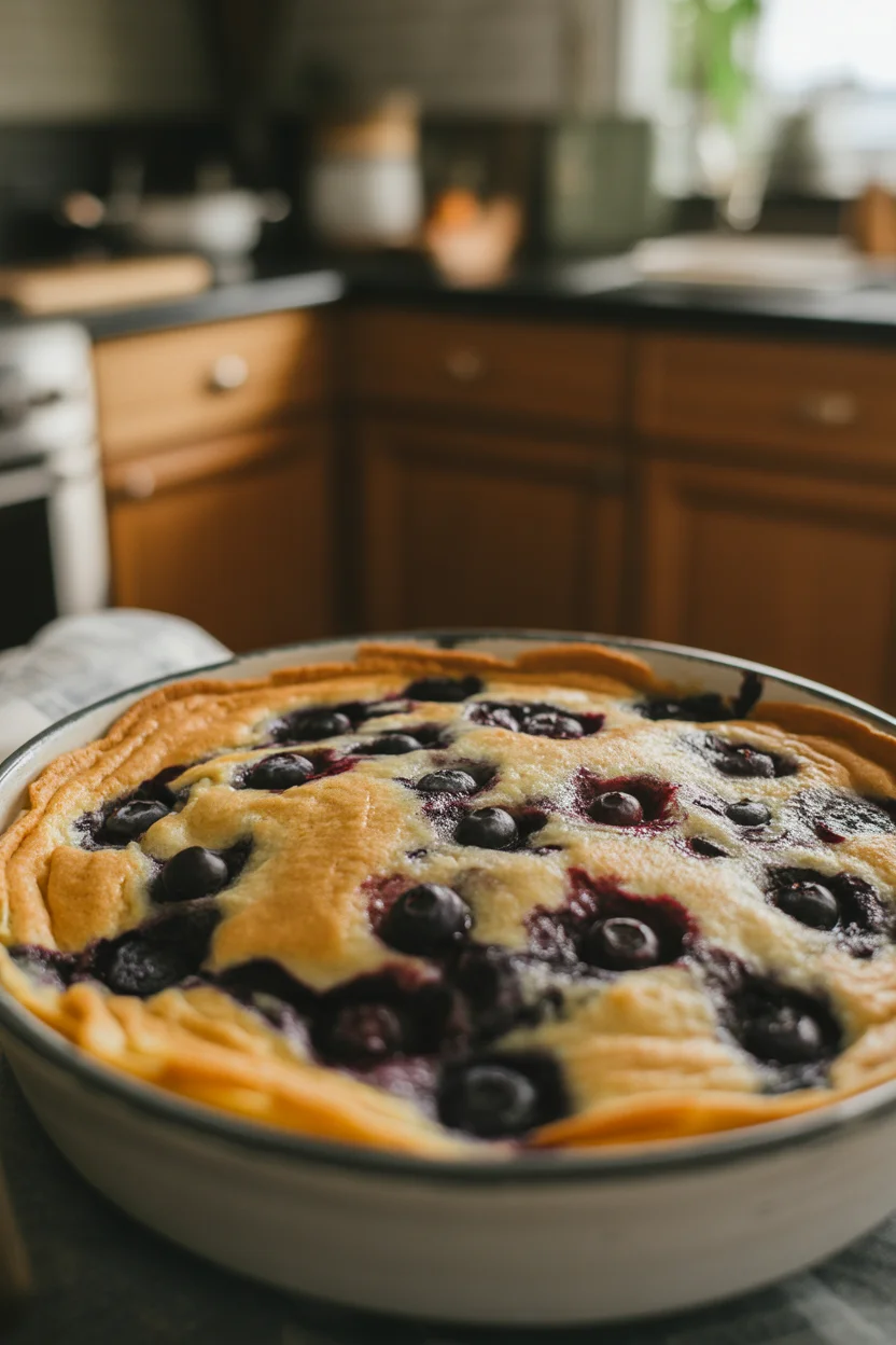 Easy Blueberry Pancake Casserole