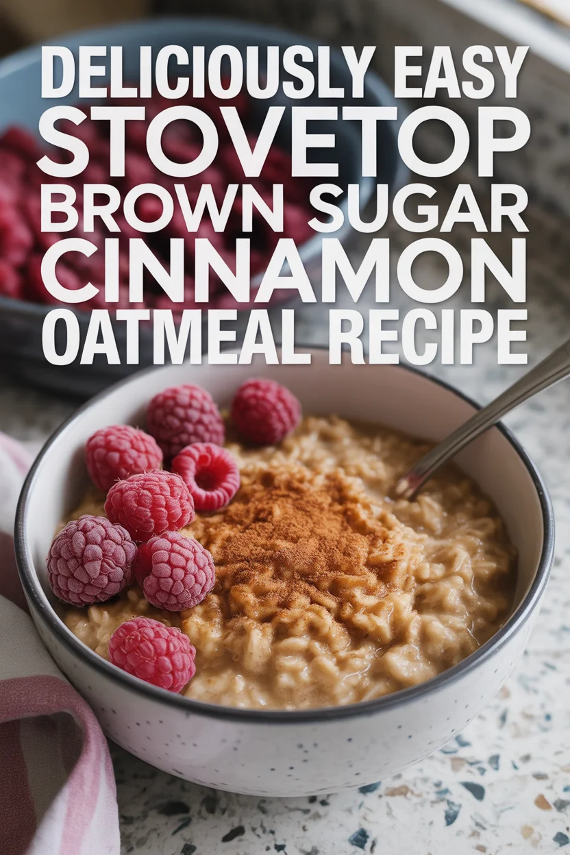Deliciously Easy Stovetop Brown Sugar Cinnamon Oatmeal Recipe