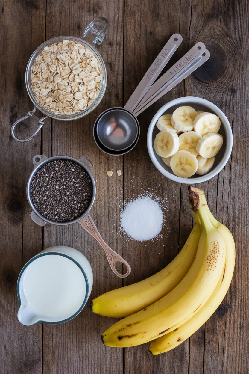 Deliciously Simple Easy Banana Chia Overnight Oats Recipe