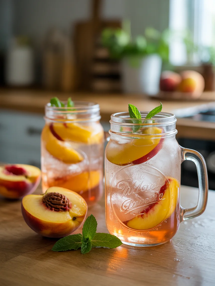 Sip on Summer: Refreshing Peach Lemonade Made Easy!