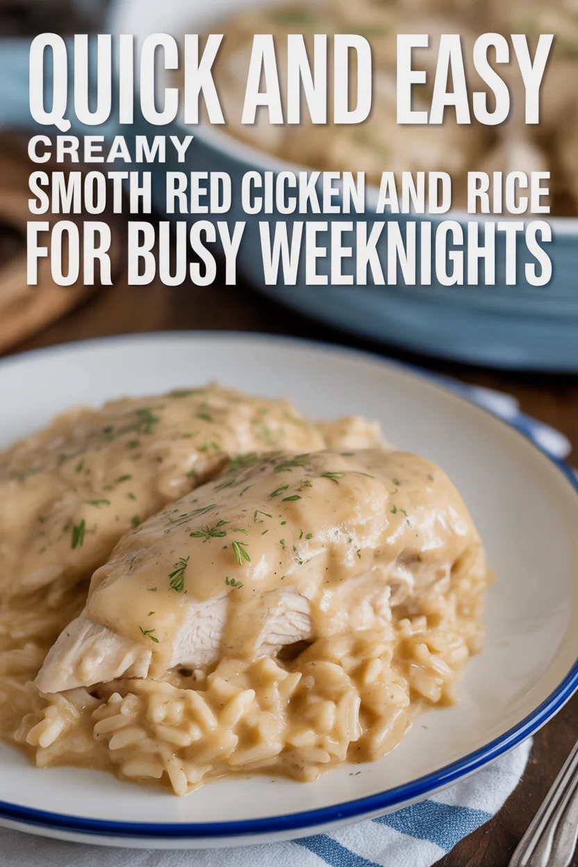 Quick and Easy Creamy Smothered Chicken and Rice for Busy Weeknights