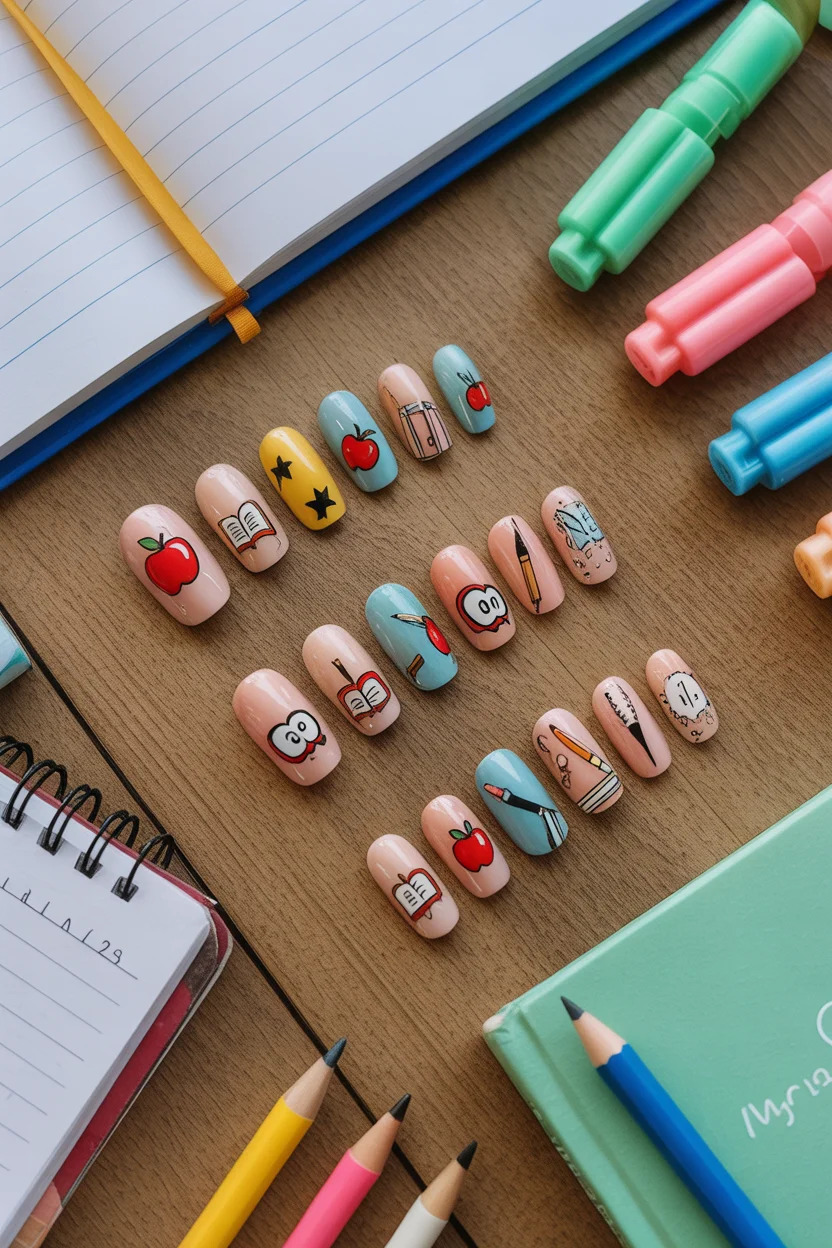 Get Creative with 30 Fun School Nails Ideas for a Stylish New Year!