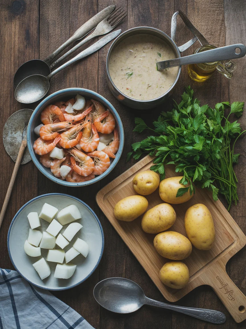Comforting Hearty Seafood Chowder for Chilly Evenings