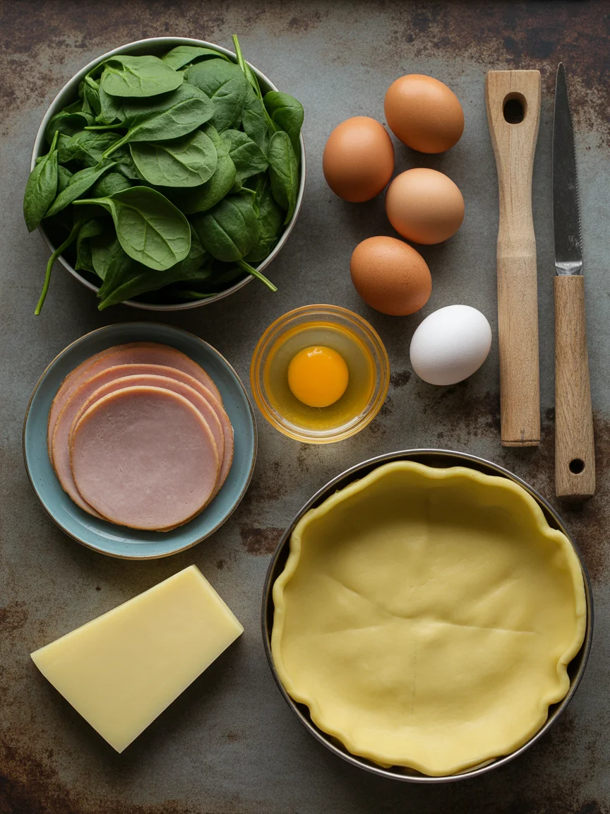 Ham and Spinach Quiche