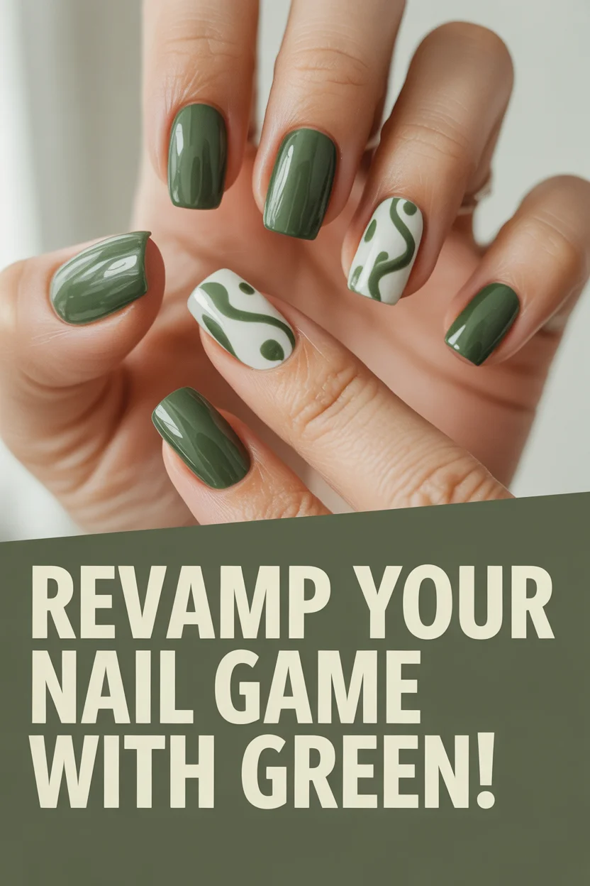 green nails ideas