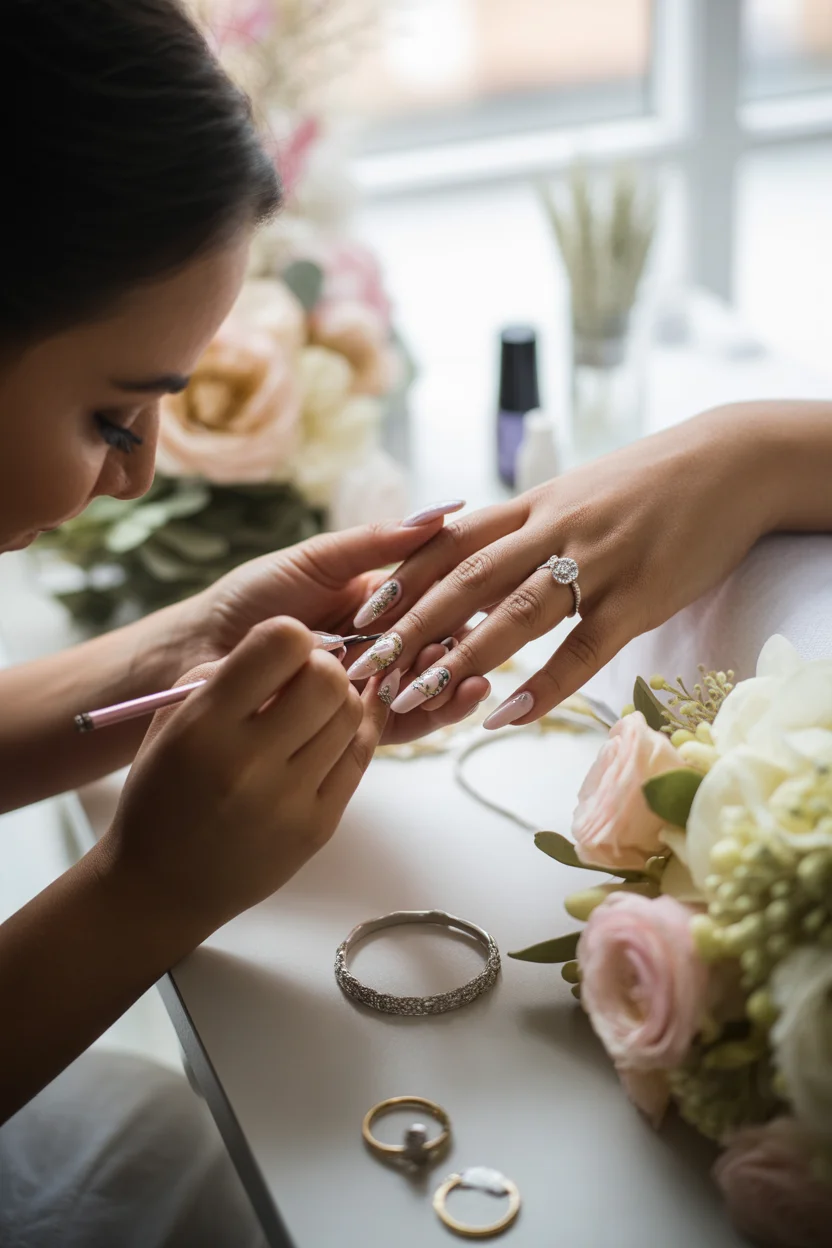 wedding nails ideas