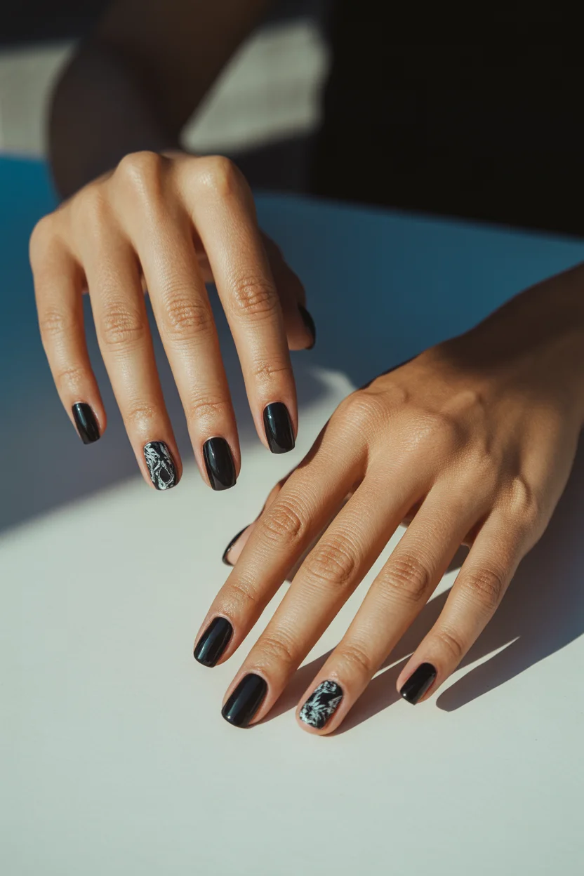 black nails ideas