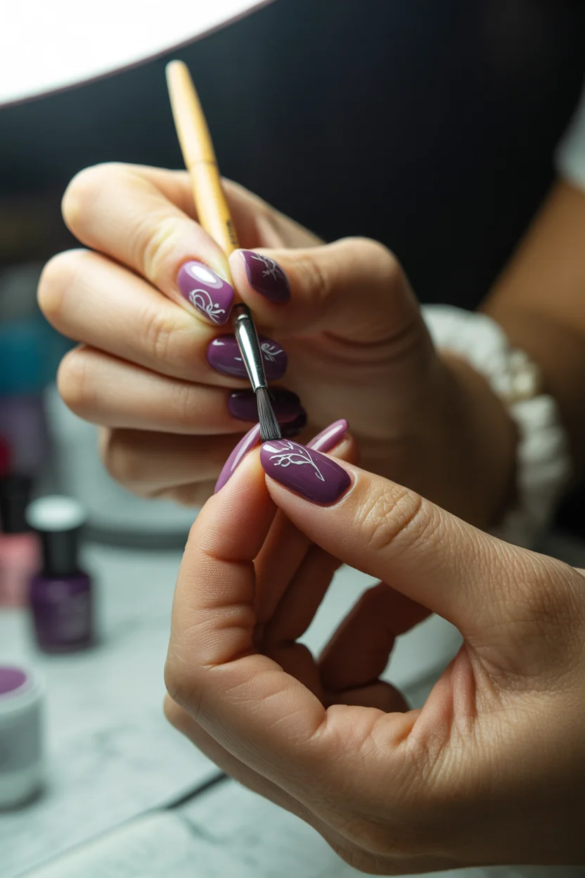 purple nails ideas