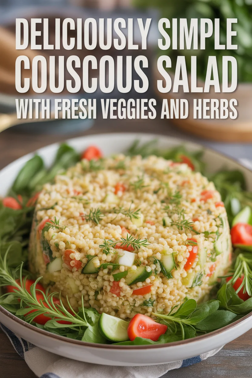 Deliciously Simple Couscous Salad with Fresh Veggies and Herbs