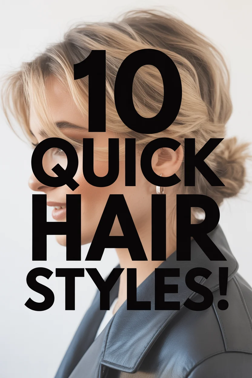 10 Easy Hair Styles for When You're in a Rush!