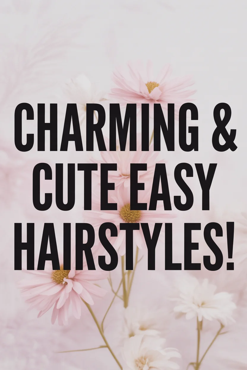 Charming & Cute Easy Hairstyles You Can Do in Minutes!