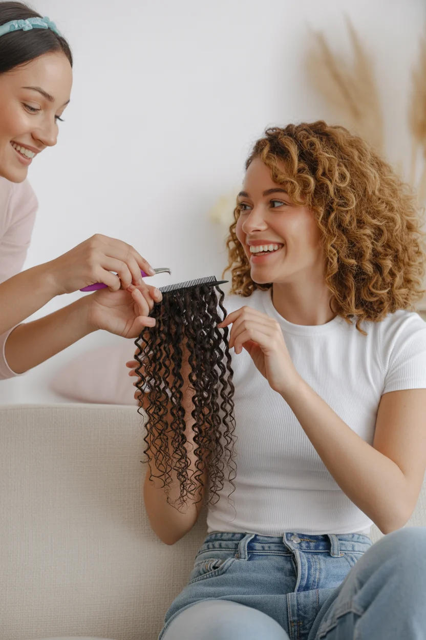 curly crochet hair styles