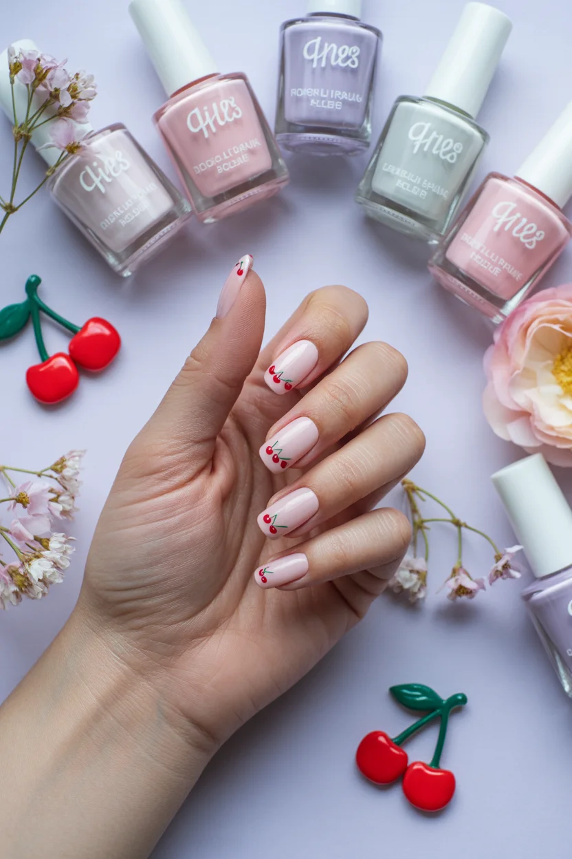 Cherry nails ideas
