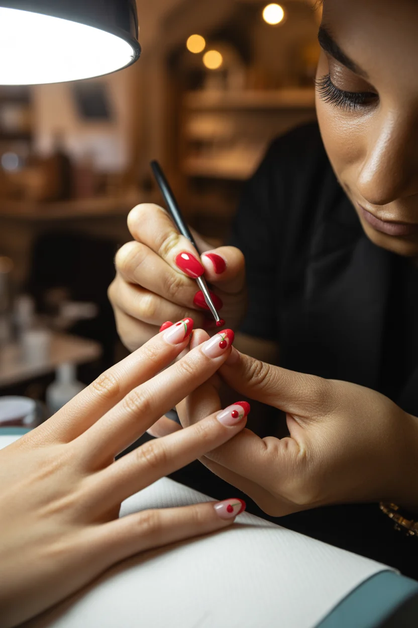 25 Fresh Cherry Nails Ideas to Sweeten Your Style