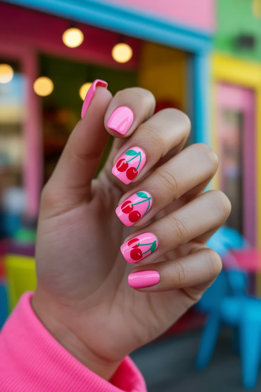 Cherry nails ideas