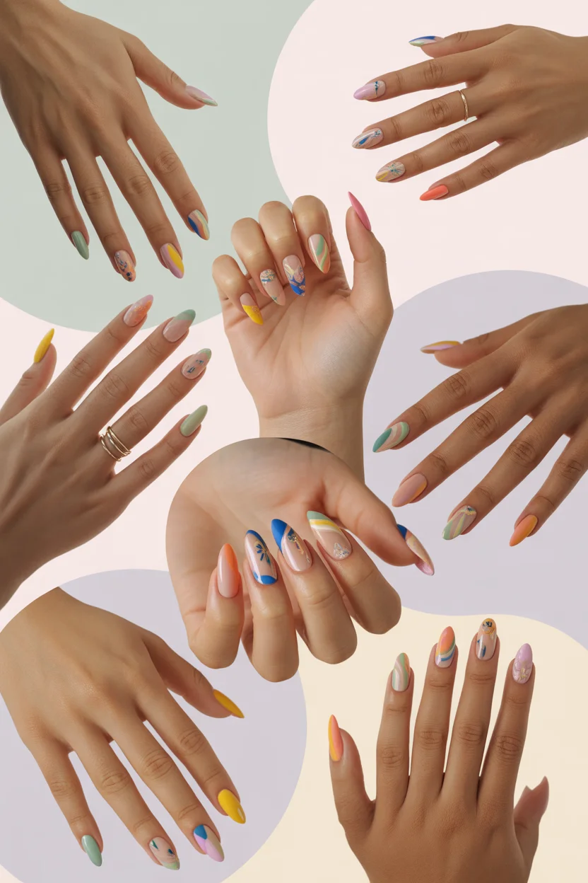 Mix and Maximalist Nails ideas