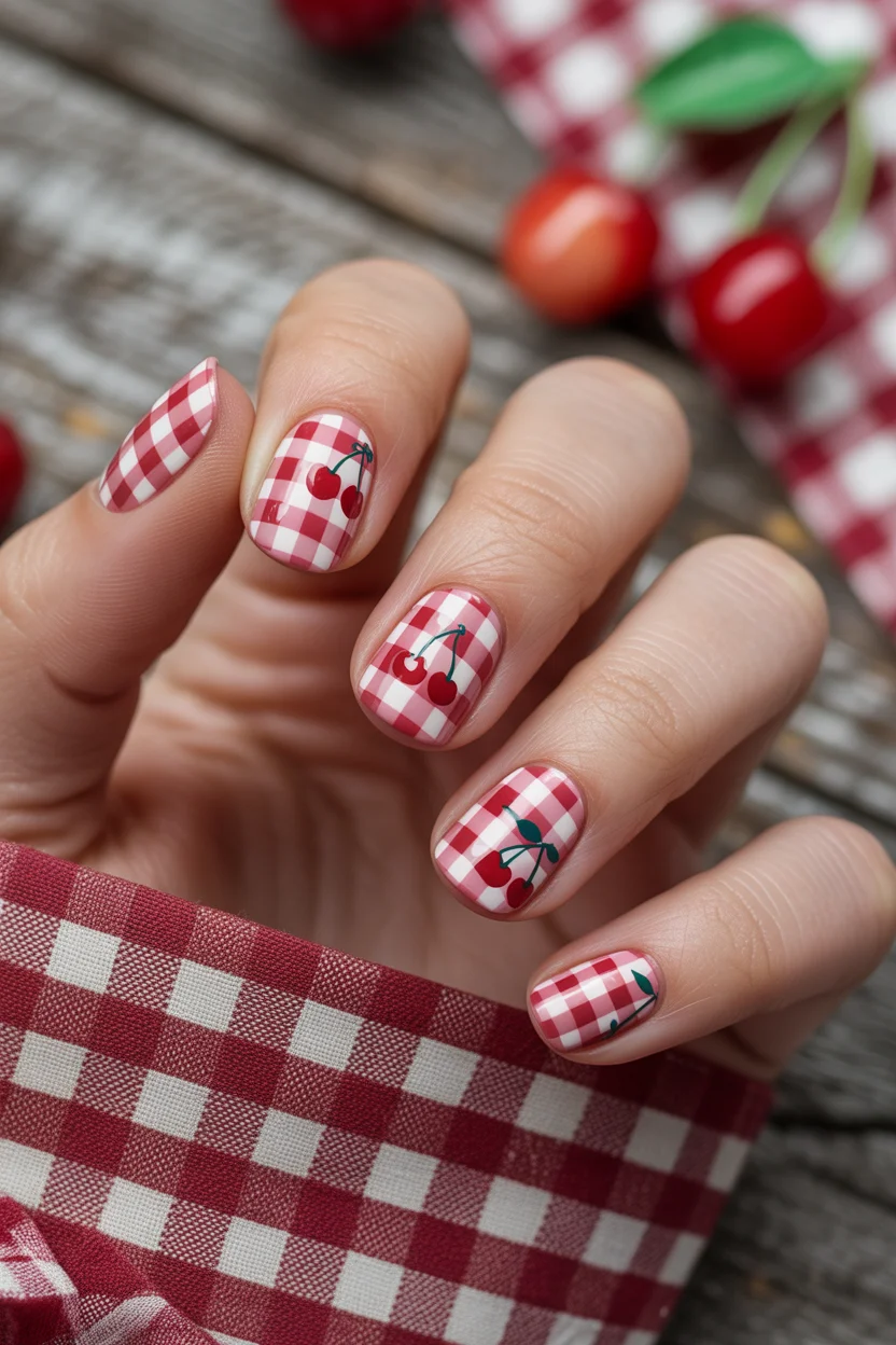 25 Fresh Cherry Nails Ideas to Sweeten Your Style