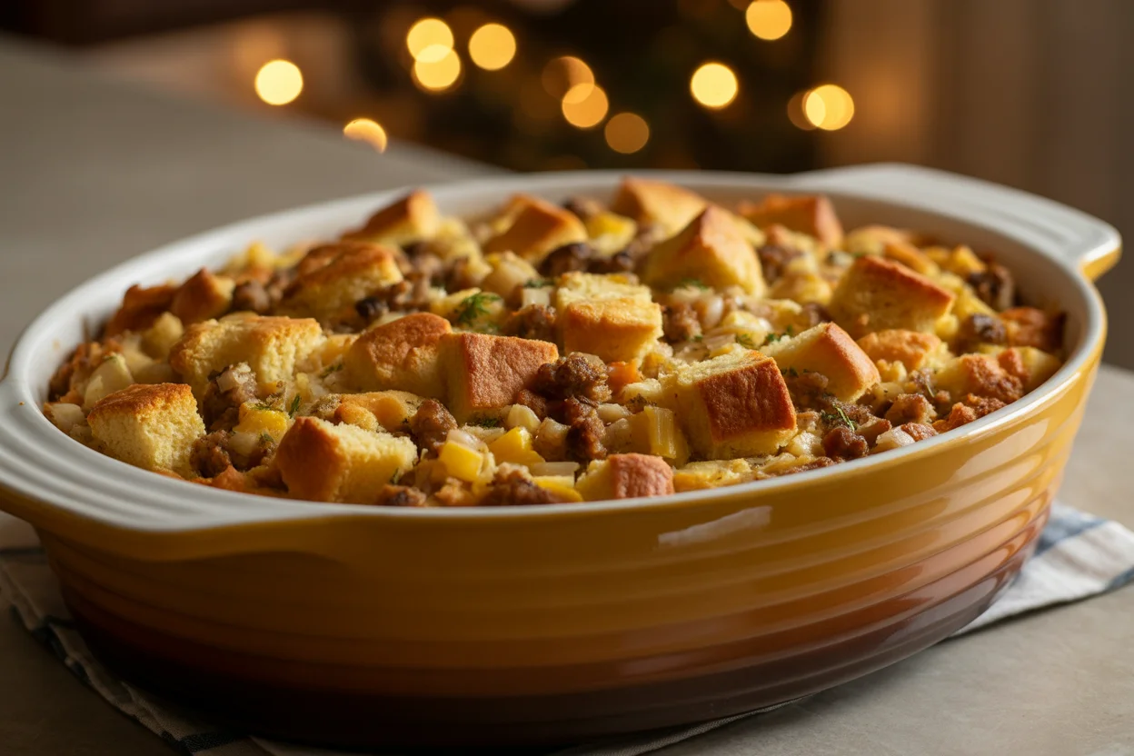 Southern-Style Cornbread and Sausage Stuffing