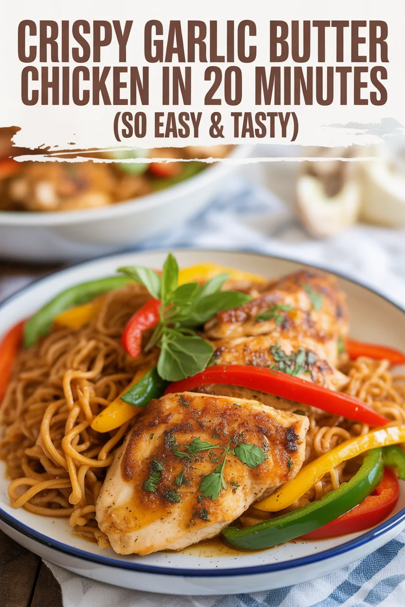 Crispy Garlic Butter Chicken in 20 Minutes