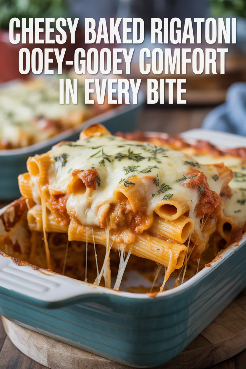 Cheesy Baked Rigatoni – The Ultimate Comfort Dish