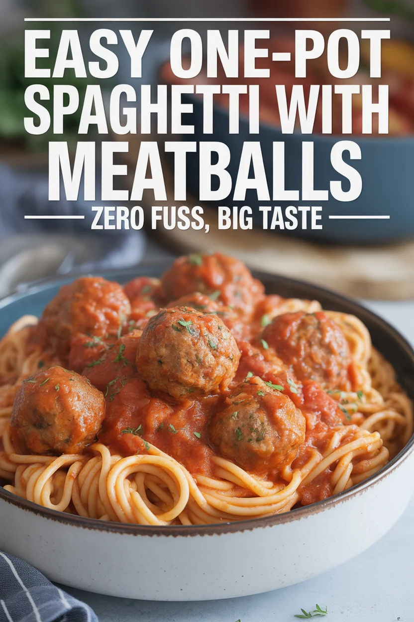 Easy One-Pot Spaghetti with Meatballs – Zero Fuss, Big Taste