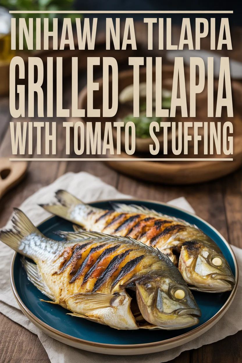 Inihaw na Tilapia – Grilled Tilapia with Tomato Stuffing