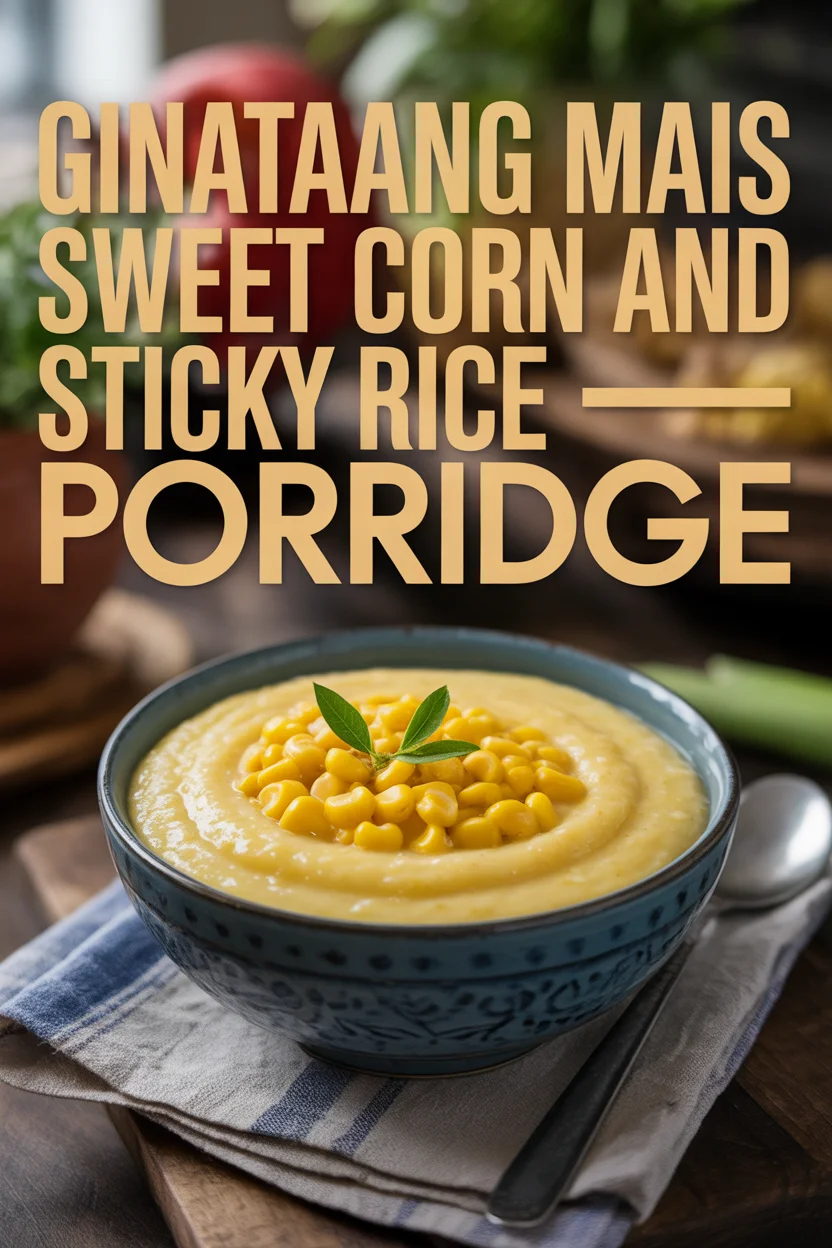 Ginataang Mais – Sweet Corn and Sticky Rice Porridge
