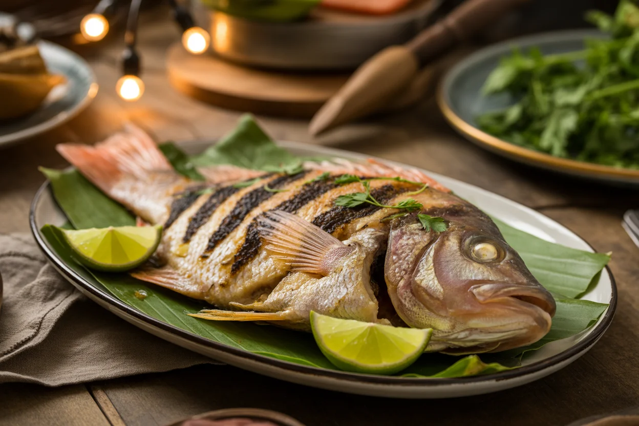 Filipino inihaw na tilapia