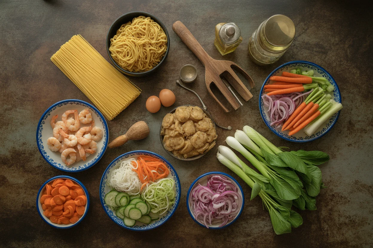Pancit Habhab – Lucban Noodles Served on Banana Leaves