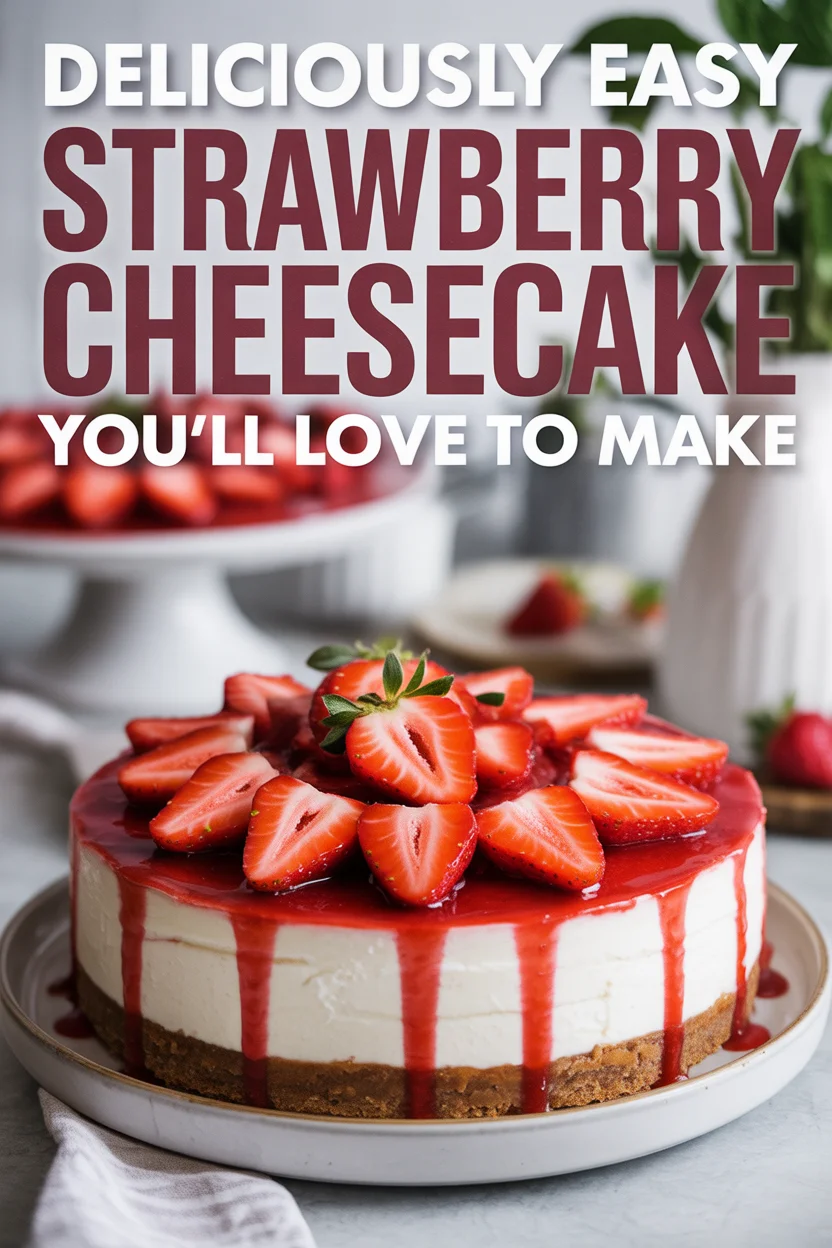 Deliciously Easy Strawberry Cheesecake You’ll Love to Make