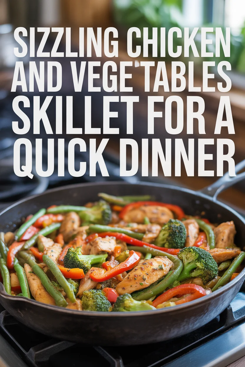 Sizzling Chicken and Vegetables Skillet for a Quick Dinner